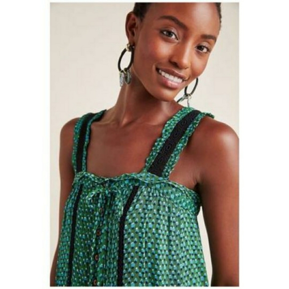 Anthropologie Tops - Anthro Bardot Printed Crochet Lace Tank Top 4